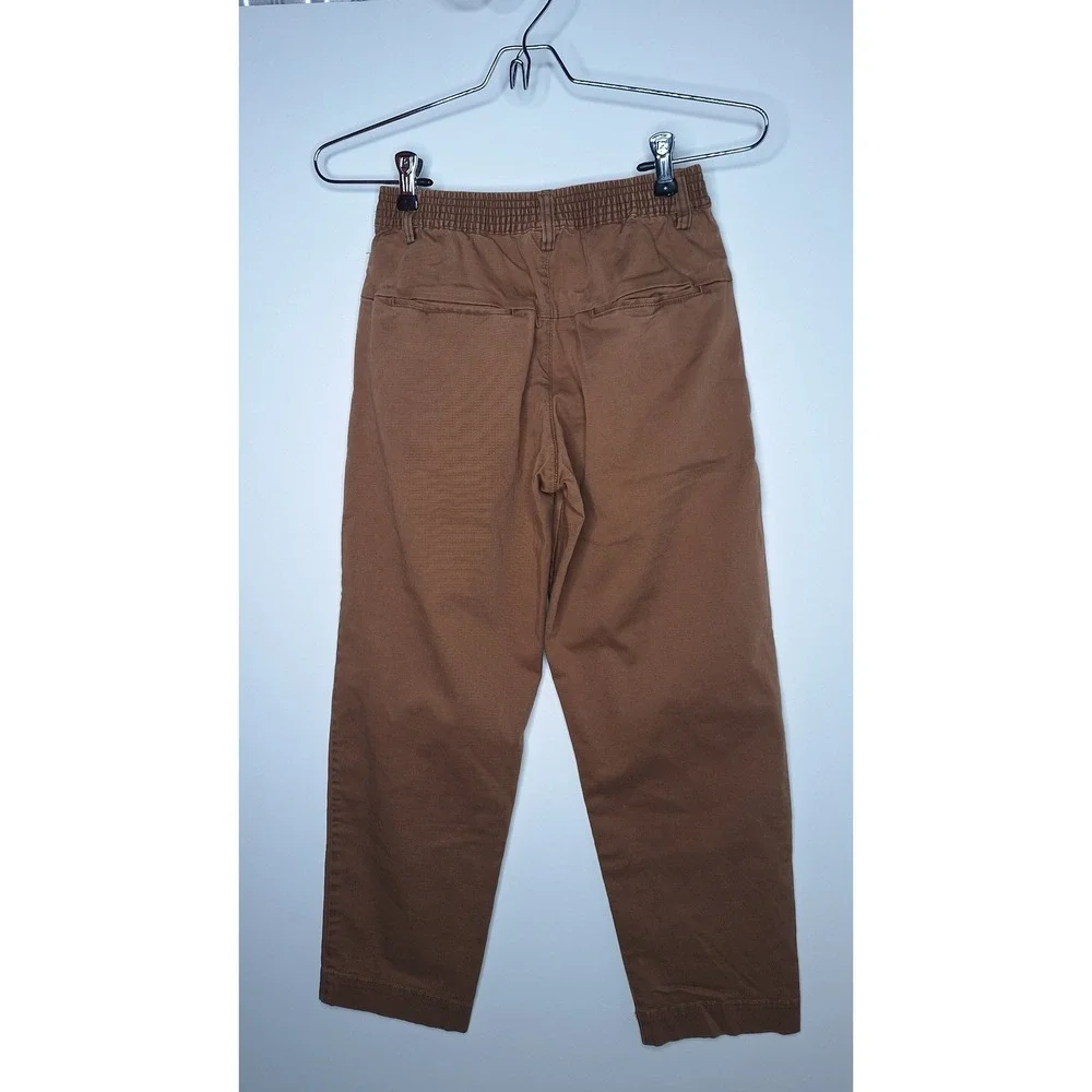 Zara Kids Brown Elastic Waist Trousers Pants Size 11-12 152cm‎